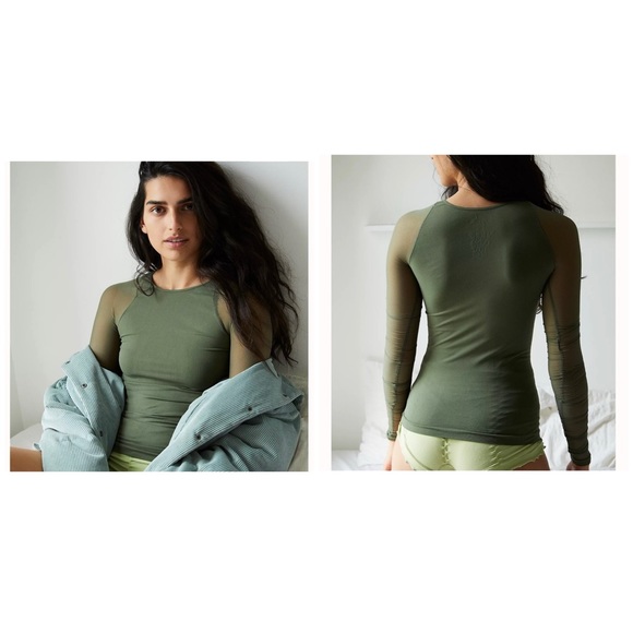 Free People Tops - Free people scrunch sleeve seamless cami top